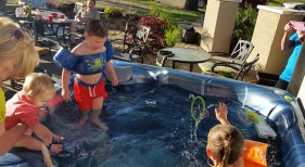 Kids in Hot Springs spa