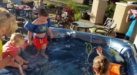 Kids in Hot Springs spa